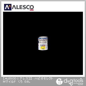 ハピオセレクトMマイルド水性シリコン多用途塗料 くろ 0.8L 1