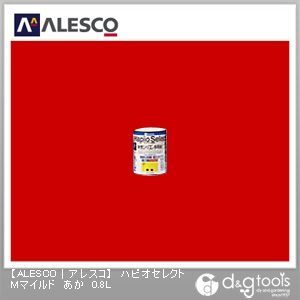 ハピオセレクトMマイルド水性シリコン多用途塗料 赤 0.8L 1