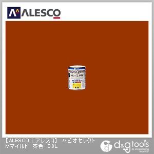 ハピオセレクトMマイルド水性シリコン多用途塗料 茶色 0.8L 1