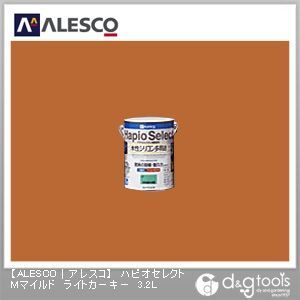 ハピオセレクトMマイルド水性シリコン多用途塗料 ライトカーキー 3.2L 1