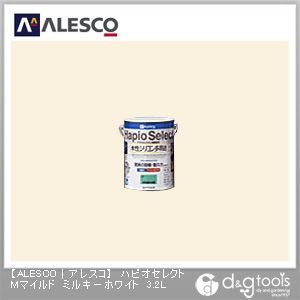 ハピオセレクトMマイルド水性シリコン多用途塗料 ミルキーホワイト 3.2L 1