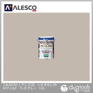 ハピオセレクトMマイルド水性シリコン多用途塗料 ライトグレー 3.2L 1