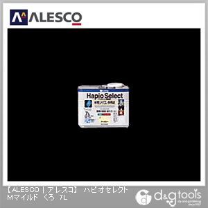 ハピオセレクトMマイルド水性シリコン多用途塗料 くろ 7L 1