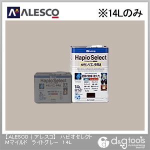 ハピオセレクトMマイルド水性シリコン多用途塗料 ライトグレー 14L 1