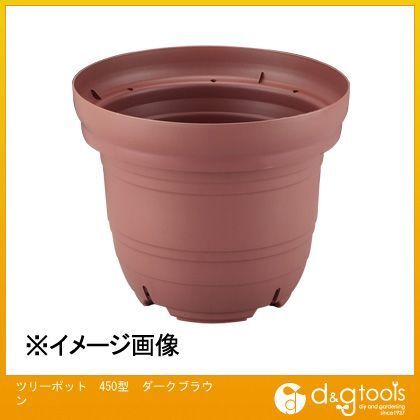 ツリーポット450型土容量23L ダークブラウン 450Φx350mm 1