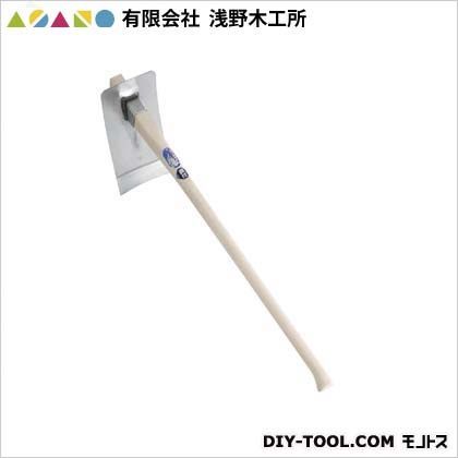 ステンレス板鍬(平鍬)(手打鋼付)