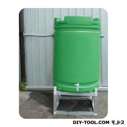 雨水タンク+アルミ台セット 緑 約580φ(直径)*約835mm(高さ) AZ-063 1