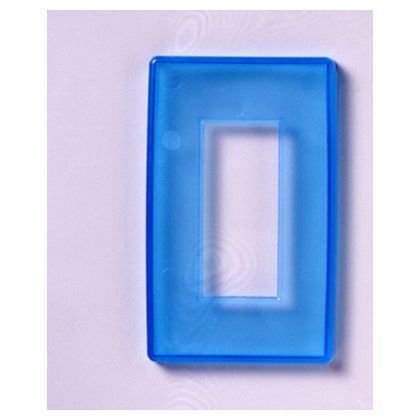 スケルトンスイッチカバー ブルー ASC-300 1