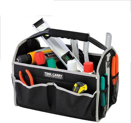 ツールキャリータフ ブラック 外寸:350×230×300mm内寸:310×205×245mm TCF-350 1個