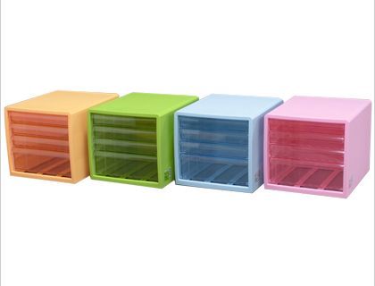 ピンク 外寸:277×336×256mm引出し内寸:浅型/237×310×36mm深型/235×308×79mm 浅3深1段 1個