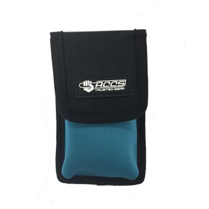 ネオプレーン小物入 ターコイズブルー W95mm×H160mm×D35mm GT-01TB 1点