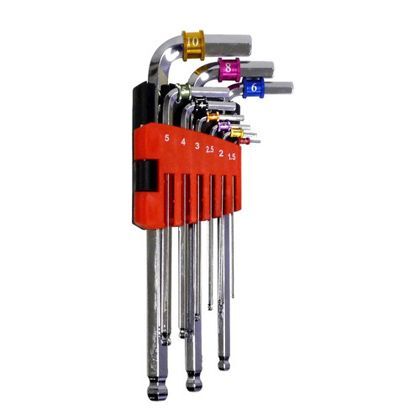 カラーリング付六角・ボールポイントL型レンチセット