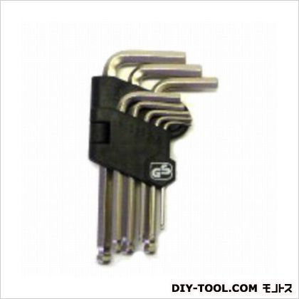 ボールポイント六角棒レンチ ショート GTHB-08S 8本組