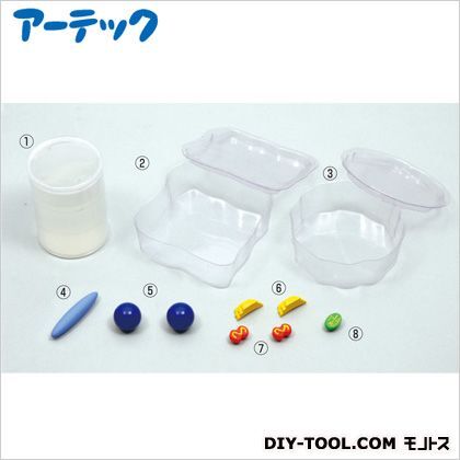 手作り細胞モデルキット ケース:90×93×30mmスライム:φ52×76mm 55718 1