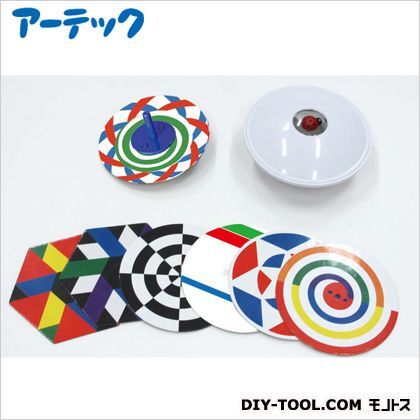 目の錯覚!不思議イリュージョンセット ミニ3Dマジックスコープ:φ100×44mmコマ円盤:φ90mmコマ:φ13×35mm 55727 1