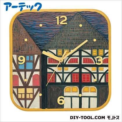 木彫かざり時計角型しな材 5024 1