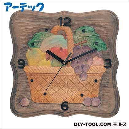 木彫かざり時計DX型しな材 5031 1