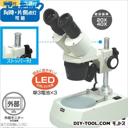 電池式双眼実体顕微鏡木箱(中)付 9996 1