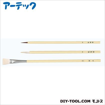 白軸デザイン筆3本組(溝引棒無し) 10787 1