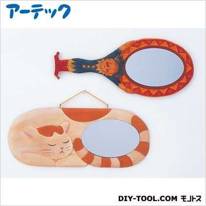 木彫鏡かざり小 30585 1
