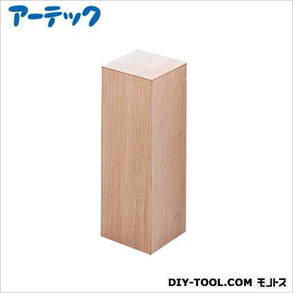 立体木彫(しな)中75x75x200mm 31021 1