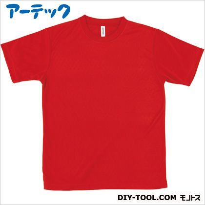 ライトドライTシャツSレッド010