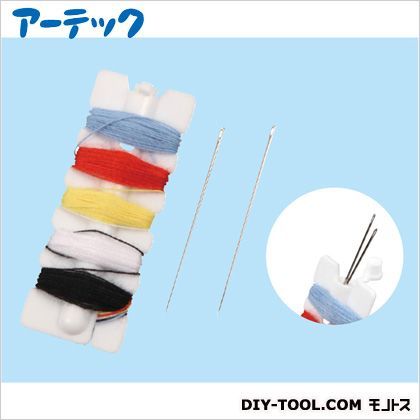 手縫い糸(針2本付)5色x1.4m 50990 1