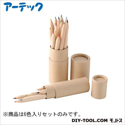 6色いろえんぴつ(紙筒ケース入) 71184 1