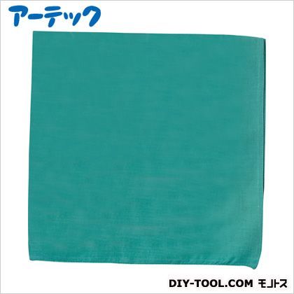 バンダナ無地緑約550×550mm 1615 1