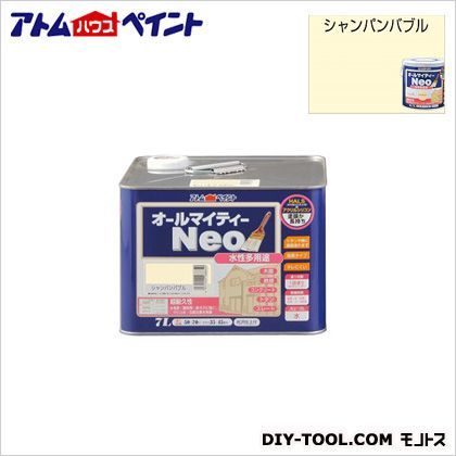 水性オールマイティーネオ(水性つやあり多用途塗料) シャンパンバブル 7L 1