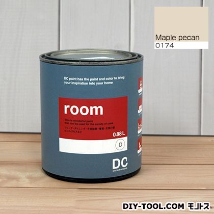かべ紙に塗る水性塗料Room(室内壁用ペイント) 【0174】Maple Pecan 約0.9L 1