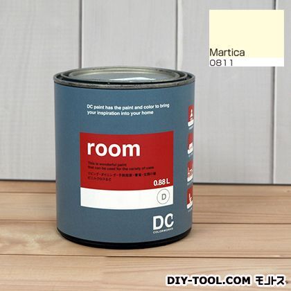 かべ紙に塗る水性塗料Room(室内壁用ペイント) 【0811】Martica 約0.9L 1