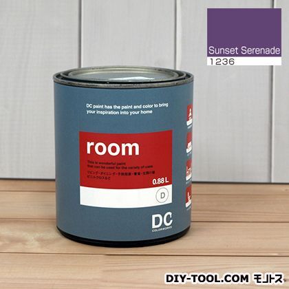かべ紙に塗る水性塗料Room(室内壁用ペイント) 【1236】Sunset Serenade 約0.9L 1