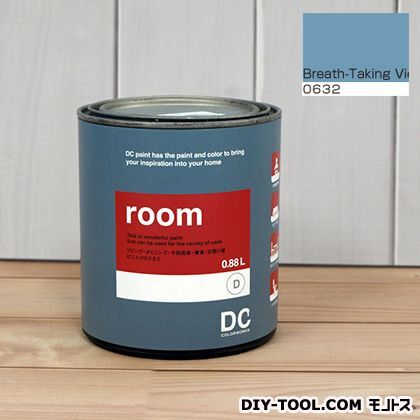 かべ紙に塗る水性塗料Room(室内壁用ペイント) 【0632】Breath-Taking View 約0.9L 1