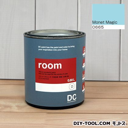 かべ紙に塗る水性塗料Room(室内壁用ペイント) 【0665】Monet Magic 約0.9L 1