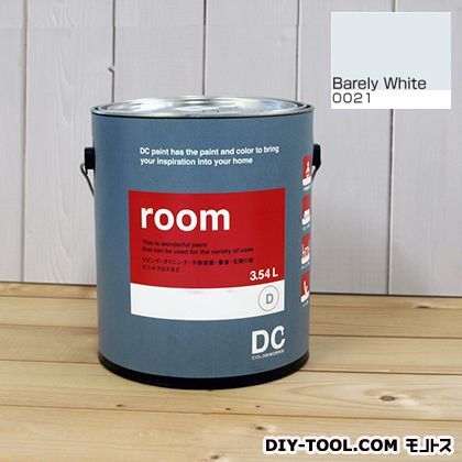 かべ紙に塗る水性塗料Room(室内壁用ペイント) 【0021】Barely White 約3.8L 1
