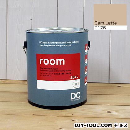 かべ紙に塗る水性塗料Room(室内壁用ペイント) 【0175】3am Latte 約3.8L 1