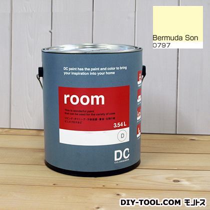 かべ紙に塗る水性塗料Room(室内壁用ペイント) 【0797】Bermuda Son 約3.8L 1