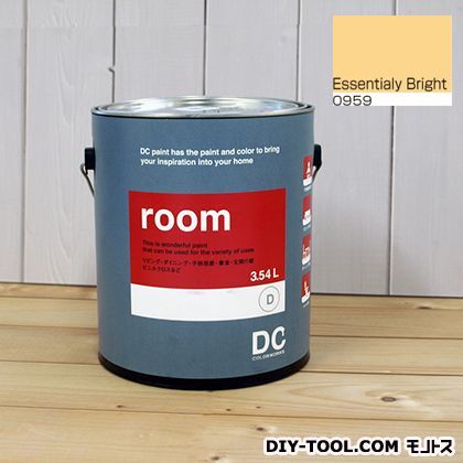 かべ紙に塗る水性塗料Room(室内壁用ペイント) 【0959】Essentially Bright 約3.8L 1