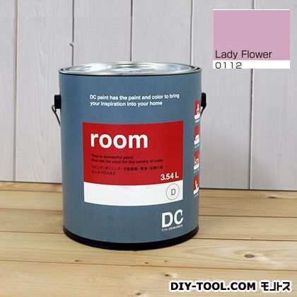 かべ紙に塗る水性塗料Room(室内壁用ペイント) 【0112】Lady Flower 約3.8L 1