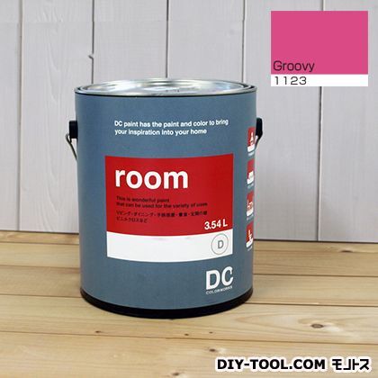 かべ紙に塗る水性塗料Room(室内壁用ペイント) 【1123】Groovy 約3.8L 1