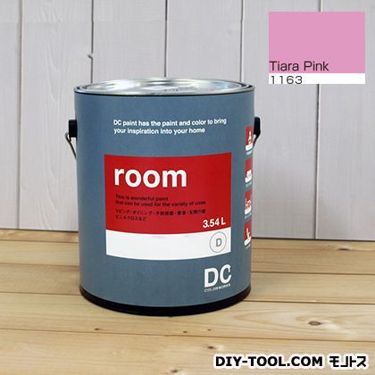 かべ紙に塗る水性塗料Room(室内壁用ペイント) 【1163】Tiara Pink 約3.8L 1