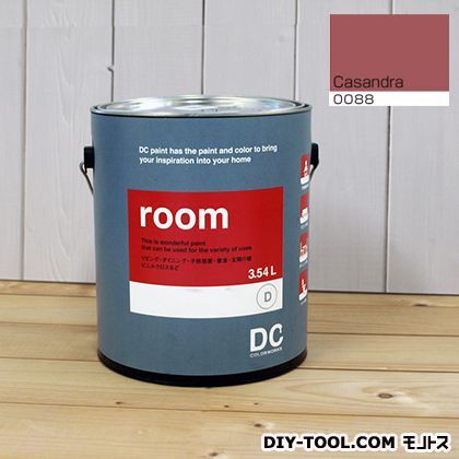 かべ紙に塗る水性塗料Room(室内壁用ペイント) 【0088】casandra 約3.8L 1