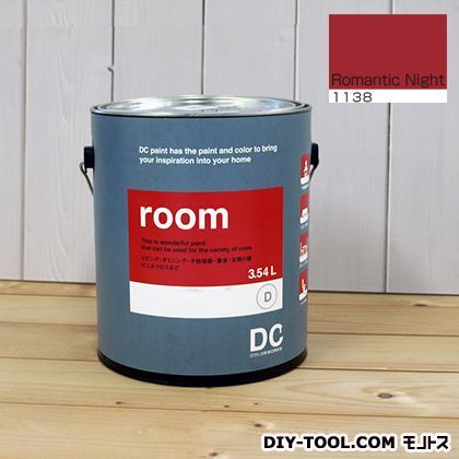 かべ紙に塗る水性塗料Room(室内壁用ペイント) 【1138】Romantic Night 約3.42L 1点