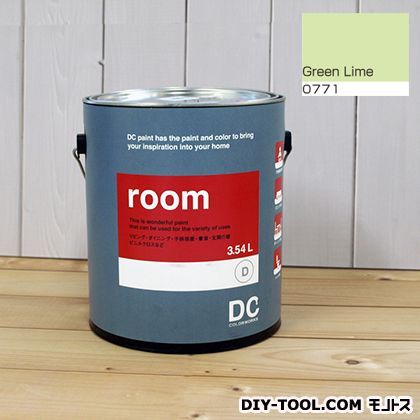 かべ紙に塗る水性塗料Room(室内壁用ペイント) 【0771】Green Lime 約3.8L 1