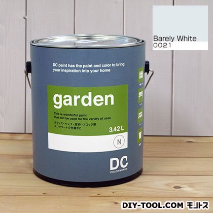 屋外用多用途水性塗料Garden(屋外用ペイント) 【0021】Barely White 約3.8L 1