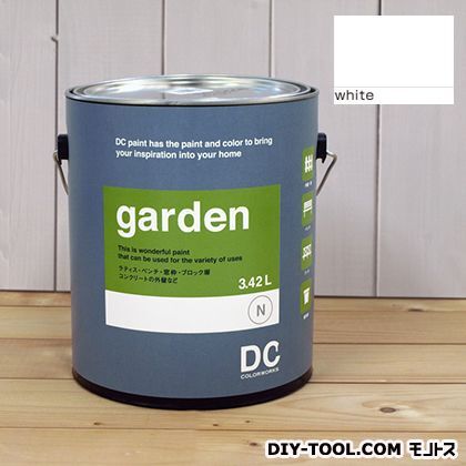 屋外用多用途水性塗料Garden(屋外用ペイント) 【White】white 約3.8L 1