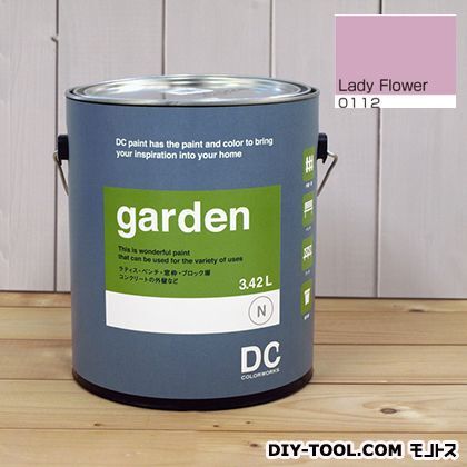 屋外用多用途水性塗料Garden(屋外用ペイント) 【0112】Lady Flower 約3.8L 1