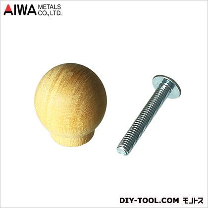 白木丸玉ツマミ 20mm AP-362N 1