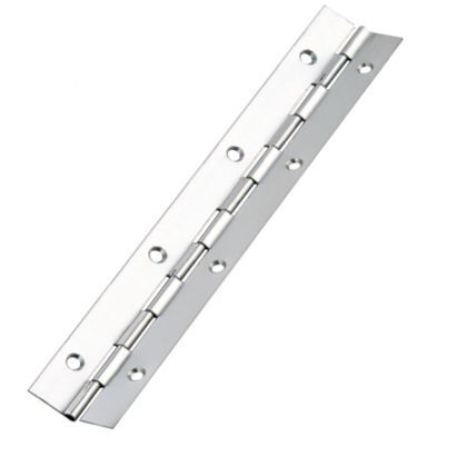 二枚合せ長蝶番 ヘアライン 120mm 198-120 1
